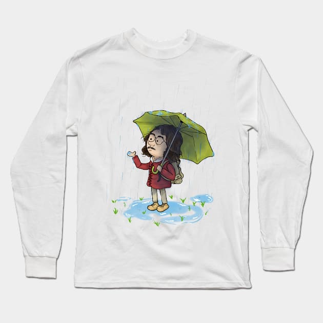 Rain Long Sleeve T-Shirt by Masrofik